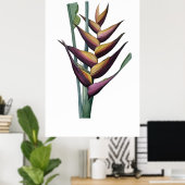 Poster Héliconia PREMIUM QUALIUM print (Bureau à domicile)