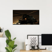 Poster Hélicoptère à basse altitude MH-53 (Bureau à domicile)