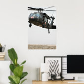 Poster Hélicoptère à Hawk noir UH-60A (Bureau à domicile)