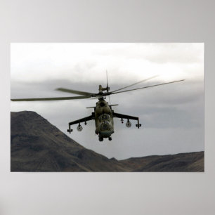 Poster Hélicoptère à vent