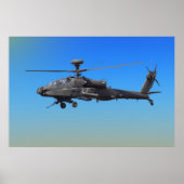 Poster Hélicoptère Apache AH-64 (Devant)
