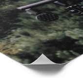 Poster Hélicoptère Apache AH-64 (Coin)