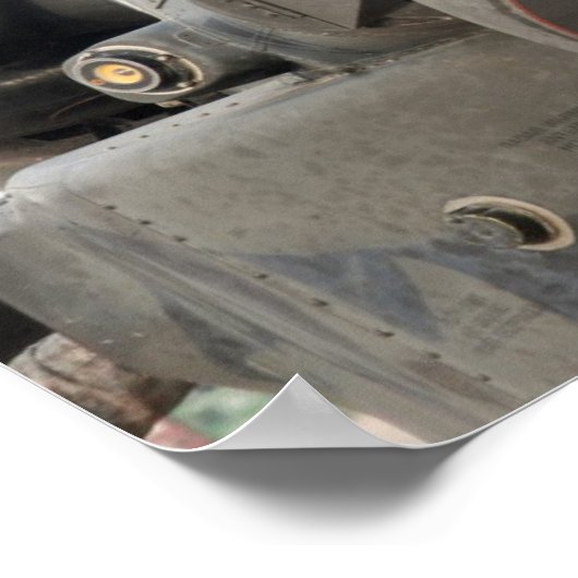 Poster Hélicoptère Apache AH-64 (Coin)