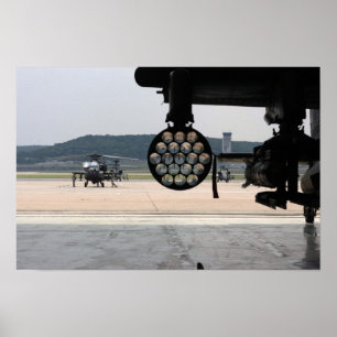 Poster Hélicoptère Apache AH-64