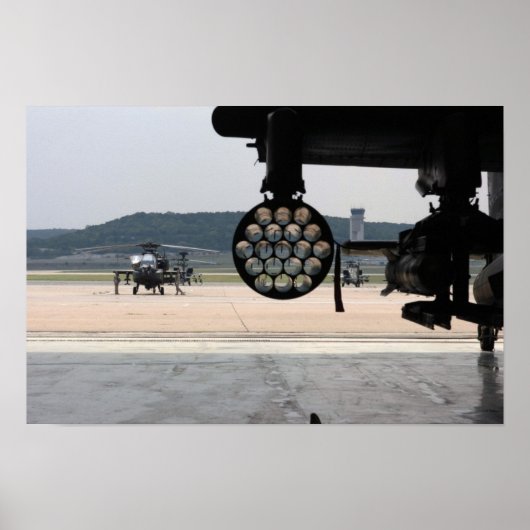 Poster Hélicoptère Apache AH-64 (Devant)