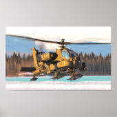 Poster Hélicoptère Apache AH-64 (Devant)