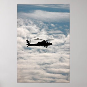 Poster Hélicoptère Apache AH-64D