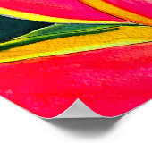 Poster Hélicoptère aquarelle fleur tropicale (Coin)