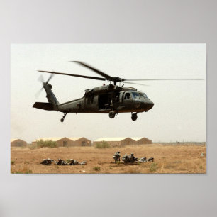 Poster Hélicoptère Black Hawk UH-60