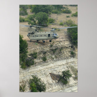 Poster Hélicoptère CH-47 Chinook