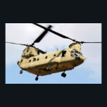 Poster Hélicoptère CH-47 Chinook<br><div class="desc">CH-47_Chinook_hélicoptère_flyby</div>