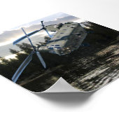 POSTER HÉLICOPTÈRE CHINOOK (Coin)