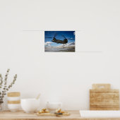 Poster Hélicoptère Chinook en neige (Cuisine)