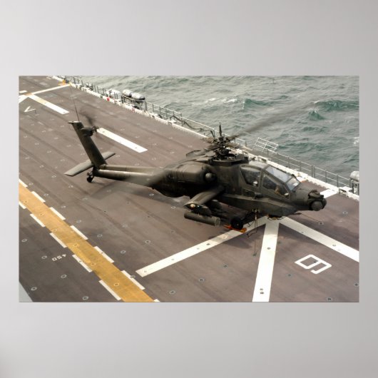 Poster Hélicoptère d'AH-64 Apache (Devant)