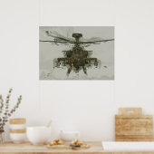 Poster Hélicoptère d'attaque Apache (Cuisine)