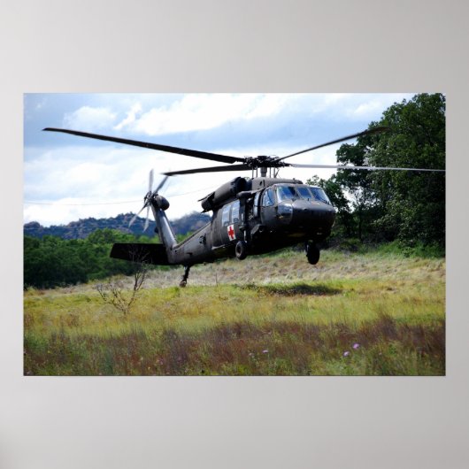 Poster Hélicoptère de Black Hawk UH-60 (Devant)