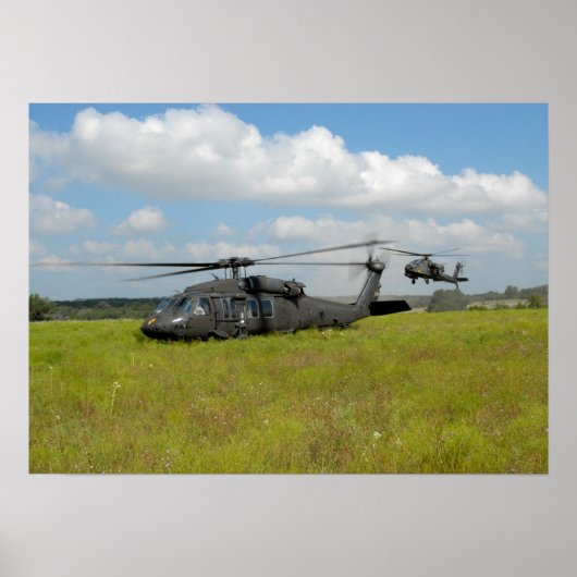 Poster Hélicoptère de Black Hawk UH-60 (Devant)