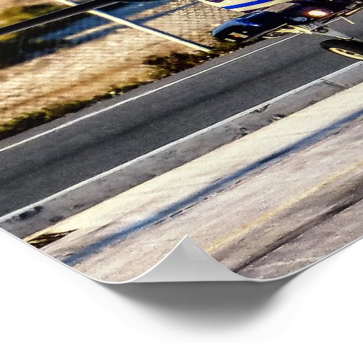 Poster Hélicoptère de police (Coin)