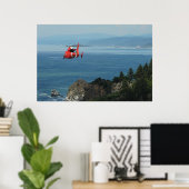 Poster Hélicoptère Dolphin MH-65 de la Garde côtière (Bureau à domicile)