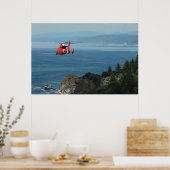 Poster Hélicoptère Dolphin MH-65 de la Garde côtière (Cuisine)