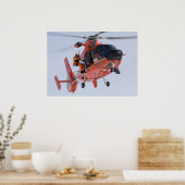 Poster Hélicoptère Dolphin MH-65 de la Garde côtière (Cuisine)
