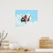Poster Hélicoptère Dolphin MH-65C de la Garde côtière (Cuisine)