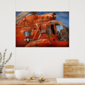 Poster Hélicoptère - hélicoptère de la Garde côtière (Cuisine)