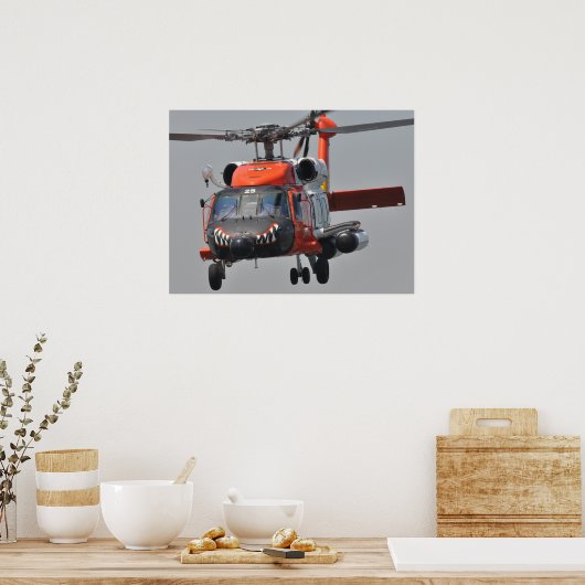 Poster Hélicoptère Jayhawk de la Garde côtière HH-60 (Cuisine)