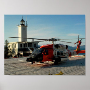 Poster Hélicoptère Jayhawk MH-60 de la Garde côtière
