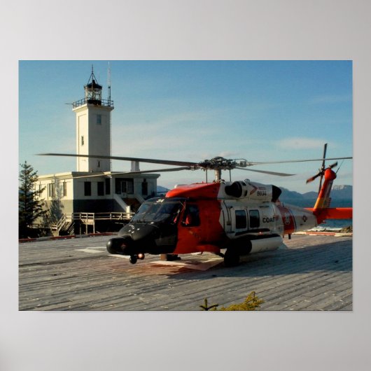 Poster Hélicoptère Jayhawk MH-60 de la Garde côtière (Devant)