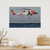 Poster Hélicoptère Jayhawk MH-60 de la Garde côtière (Cuisine)