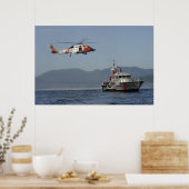 Poster Hélicoptère Jayhawk MH-60 de la Garde côtière (Cuisine)