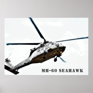 Poster Hélicoptère militaire MH-60 Seahawk