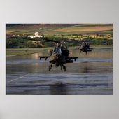 Poster Hélicoptères Apache AH-64 (Devant)