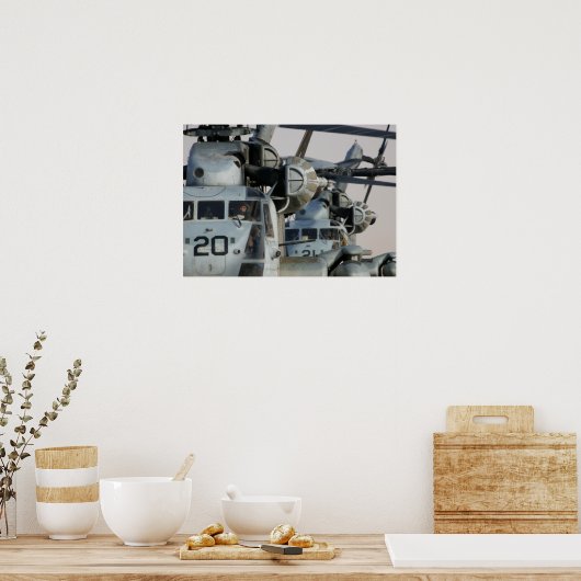 Poster Hélicoptères CH-53 Super Stallion (Cuisine)