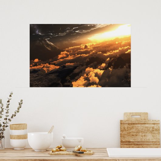 Poster Héliocentric (impression) (Cuisine)