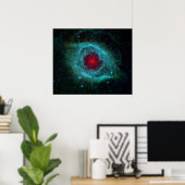 Poster Helix Nebula de Spitzer. (Bureau à domicile)