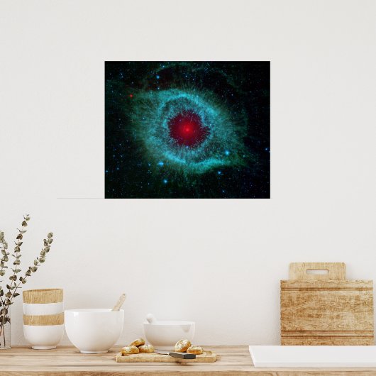 Poster Helix Nebula de Spitzer. (Cuisine)