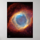 Poster Helix Nebula NGC7293 - Télescope spatial Hubble de (Devant)