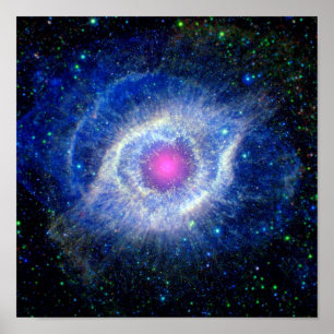 Poster Helix Nebula OEil ultraviolet OEil de Dieu Photo s