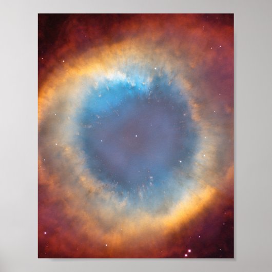 Poster Helix Nebula par Hubble (Devant)