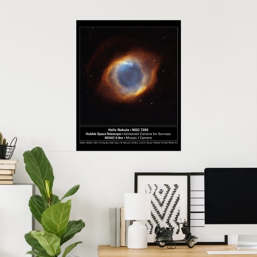 Poster HelixNebula-NGC7293-2003-11a (Bureau à domicile)