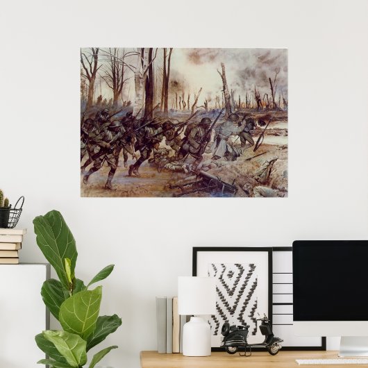 Poster Hell Fighters de Harlem par H Charles McBarron Jr (Bureau à domicile)