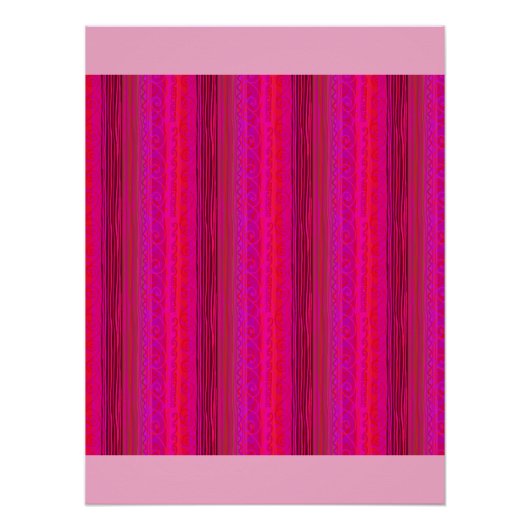 poster “HELLE STREPEN” in hete roze Perfect Poster (Voorkant)