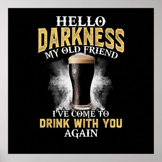 Poster Hello Darkness My Old Friend (Devant)