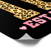 Poster Hello Eleven Est 2014 11th Birthday Coquette Bow L (Coin)