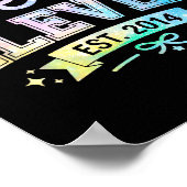 Poster Hello Eleven Est 2014 Coquette Bow 11th Birthday G (Coin)