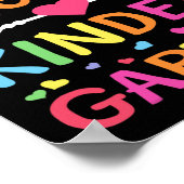 Poster Hello Kindergarten Team Kinder Back to School Teac (Coin)