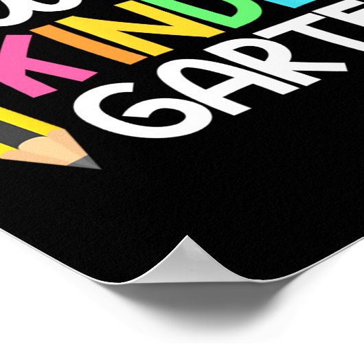 Poster Hello Kindergarten Team Kinder Back to School Teac (Coin)