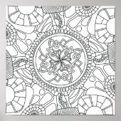Poster Hello Spring : Mandala Extraordinaire (Devant)